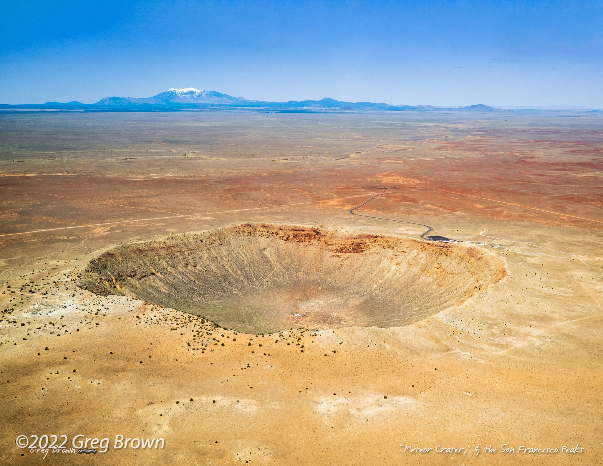 Meteor Crater,” and the San Francisco Peaks – Greg Brown's Flying